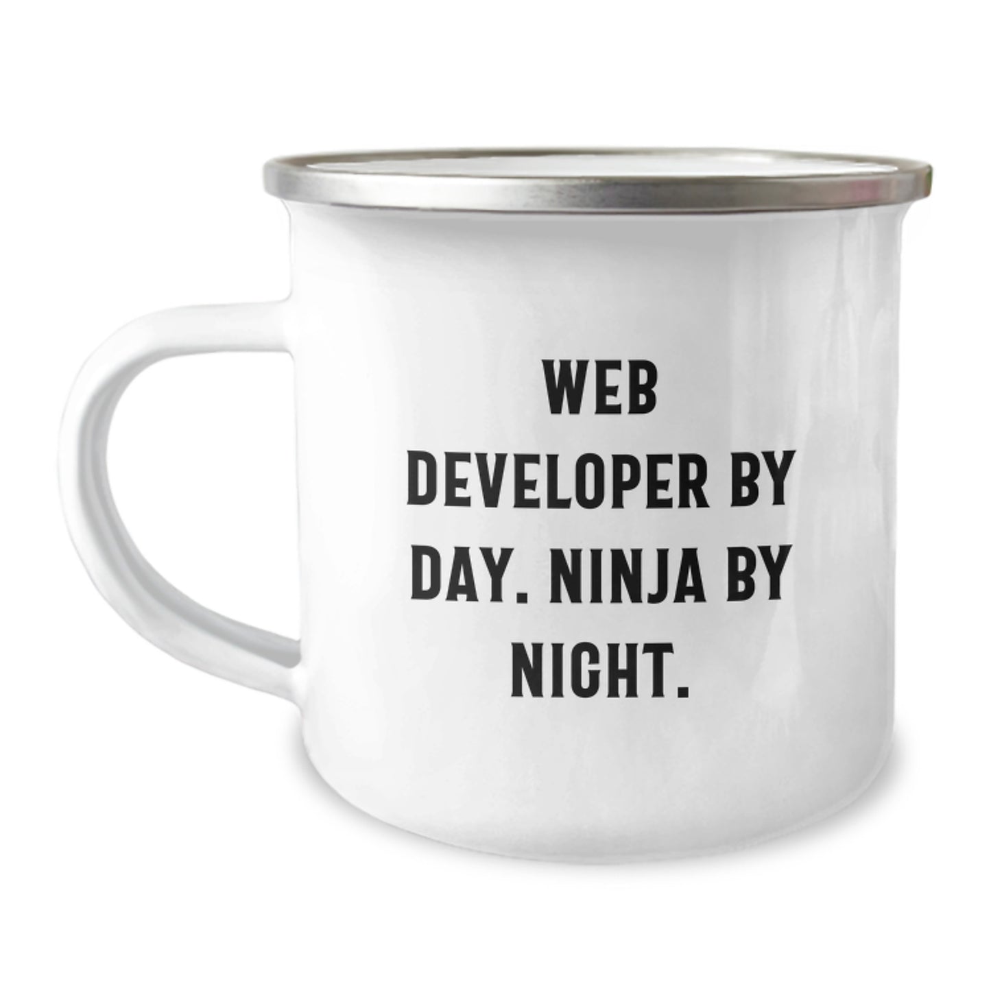 Web Developer Gifts - Funny Quotes, Graduation Unique Gifts, Gifts from Family for Men, Women, Coworkers, Friends, Camping Mug for Web Developers, By Day. Ninja By Night. - Image 1