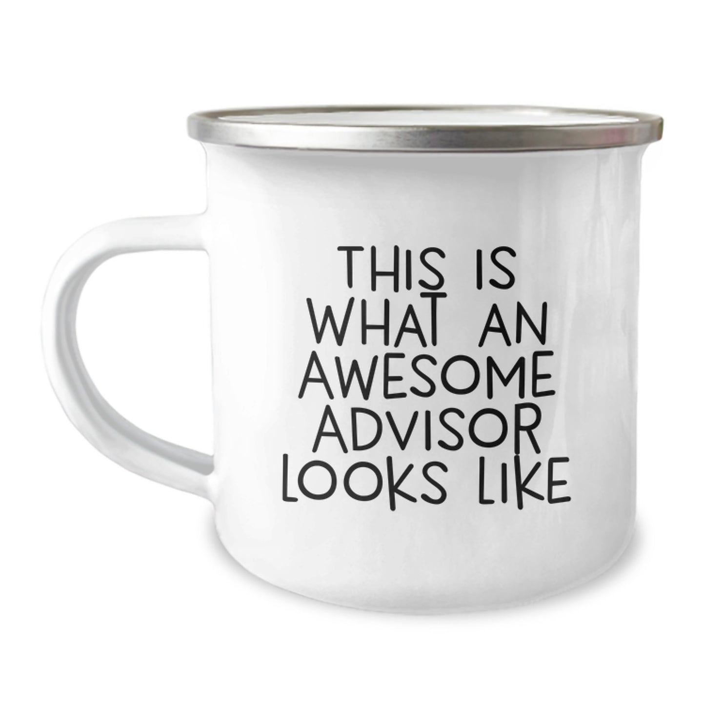Funny Advisor Gifts from Men for Graduation Unique Camping Mug, This Is What An Awesome Advisor Looks Like, Great for Friends Coworkers Family - Image 1
