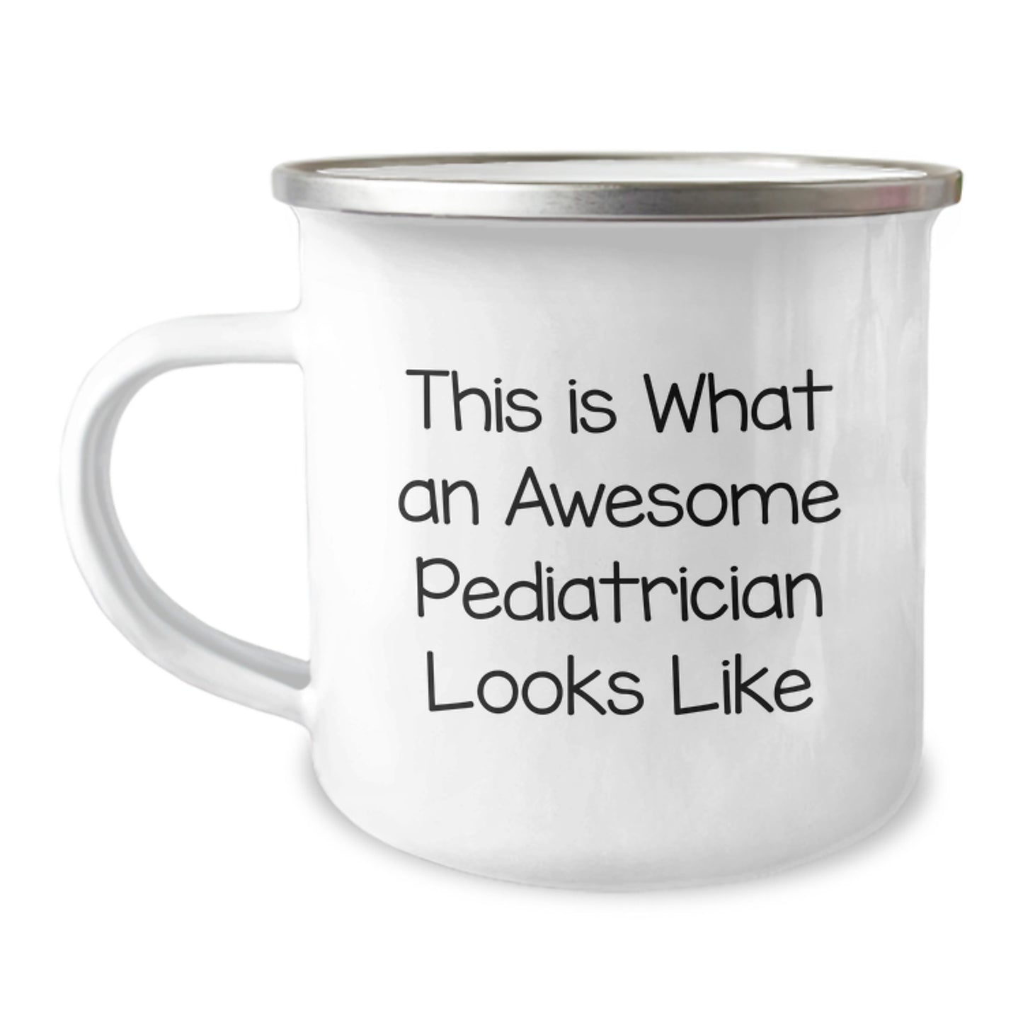 Funny Pediatrician Gifts for Men from Family - This Is What An Awesome Pediatrician Looks Like Camping Mug for Graduation - Image 1