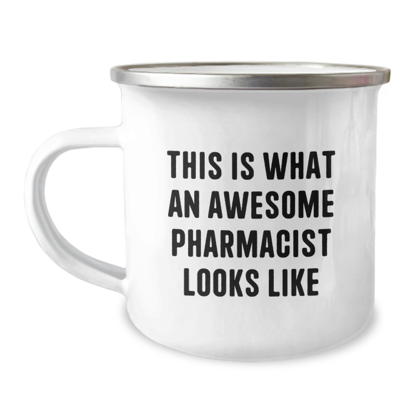 Gifts from Friends for Awesome Pharmacists, Unique Camping Mugs for Men Graduation, Funny This Is What An Awesome Pharmacist Looks Like Quote - Image 1