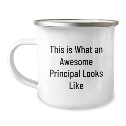 Funny Principal Gifts from Men to Principal - This Is What An Awesome Principal Looks Like Camping Mug, Unique Graduation Gifts for Principal - Image 1