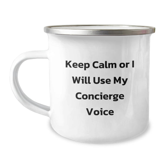 For Him Keepsake Birthday Gift Keep Calm Or I Will Use My Concierge - Image 1
