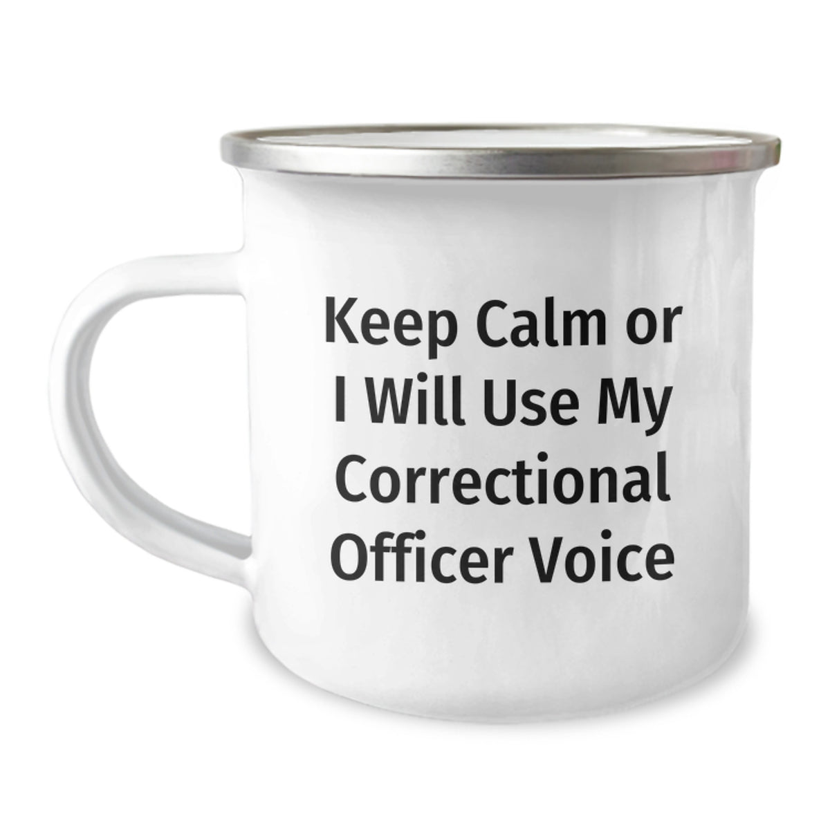Correctional Officer Keepsake Gift for Him - Keep Calm Voice Quote - Image 1