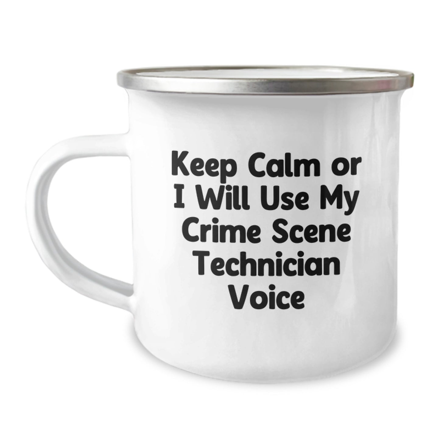 Crime Scene Technician Keepsake Camping Mug for Him Birthday Gift - Image 1