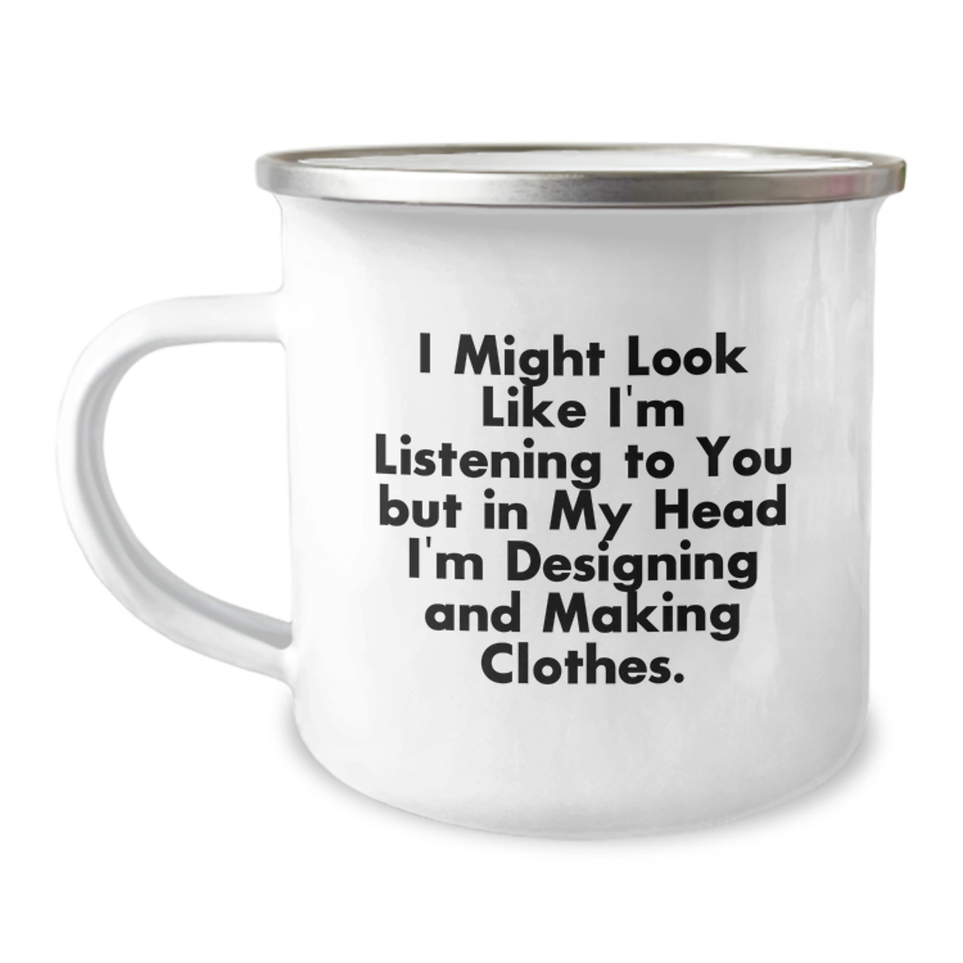 Cute Designing and Making Clothes Gifts for Designing and Making Clothes Lovers - Funny Graduation Gifts from Sister, Funny Camping Mug for Her - Image 1