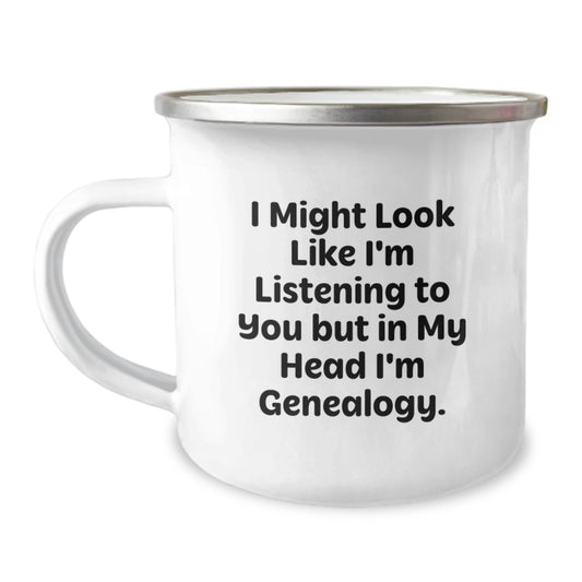 Funny Genealogy Camping Mug Gifts from Family for Genealogy Enthusiasts on Birthday Unique Gifts for Men, Women, and Friends - Image 1