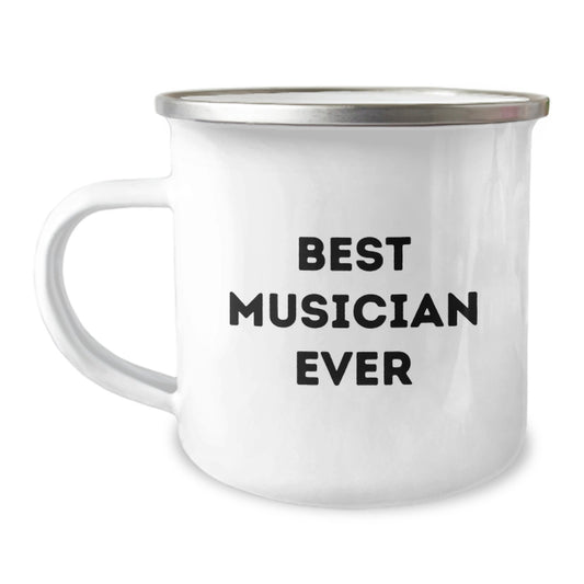 Funny Musician Gifts for Him - Best Musician Ever Camping Mug Birthday Unique Presents from Friends to Family and Musician Lover - Image 1