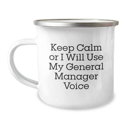 General Manager Keepsake Camping Mug for Him Birthday Gift - Image 1