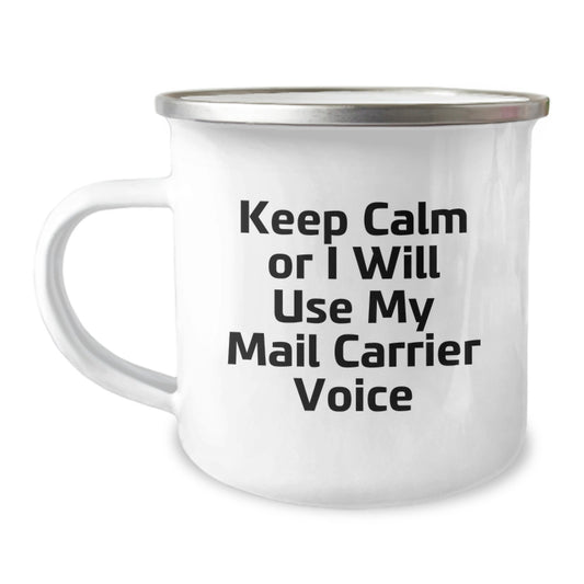 Mail Carrier Keepsake Camping Mug for Him Birthday Gift with Quote - Image 1
