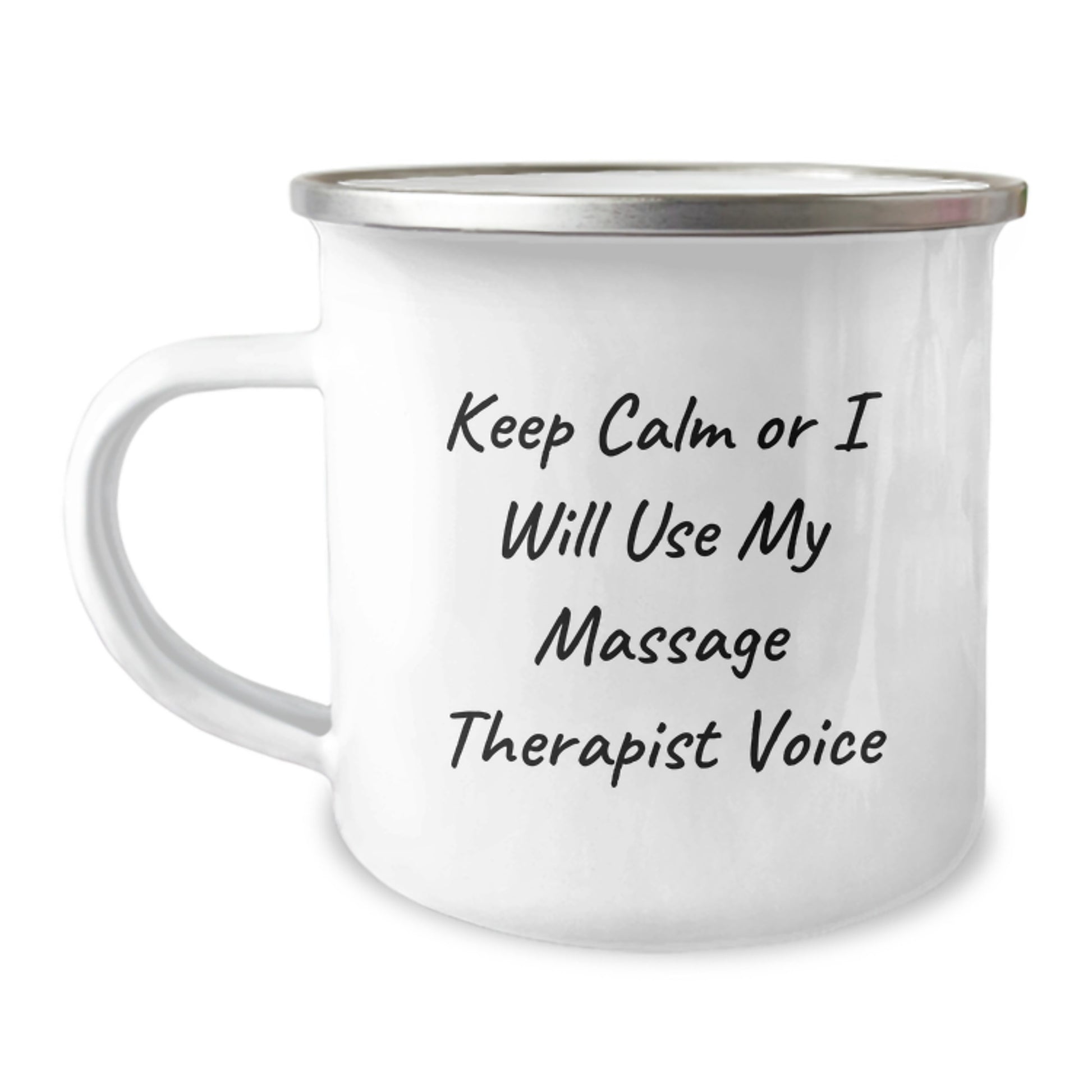 Funny Massage Therapist Gifts from Men Friends - Keep Calm or I Will Use My Massage Therapist Voice Mother's Day Unique Gifts for Massage Therapist Women - Image 1