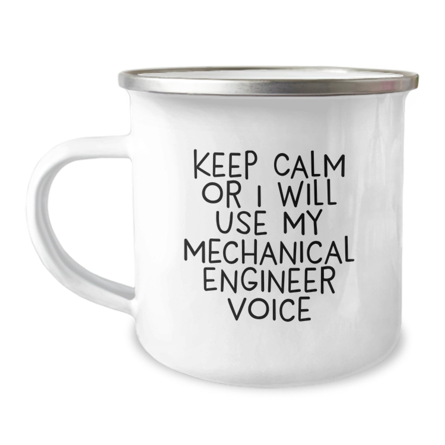 Funny Mechanical Engineer Gifts for Mom - Camping Mug - Keep Calm Or I Will Use My Mechanical Engineer Voice - Unique Mother's Day Unique Gifts from Family - Image 1