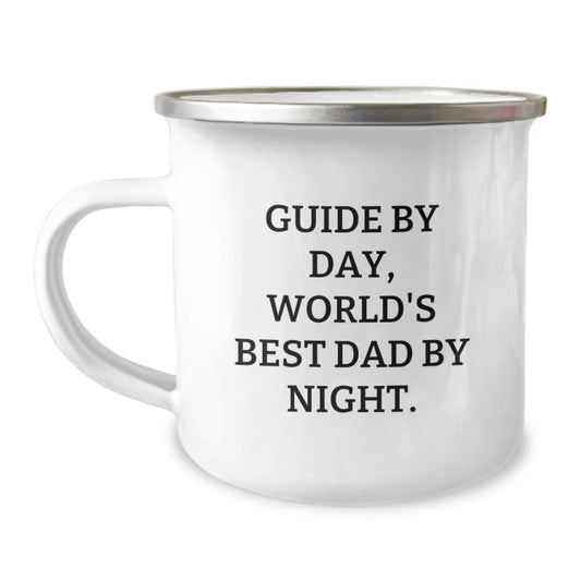 Guide Enthusiast Gifts from Dad to World's Best Guide - Funny Camping Mug for Valentine's Unique Gifts - Image 1