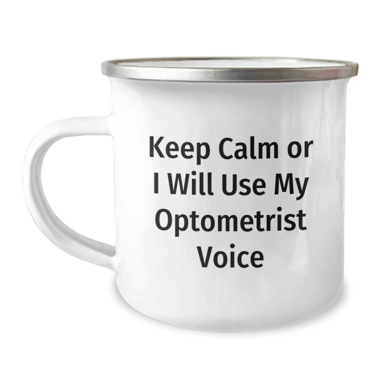 Optometrist Camping Mug Keepsake Quirky Fun Birthday Gift for Him - Image 1