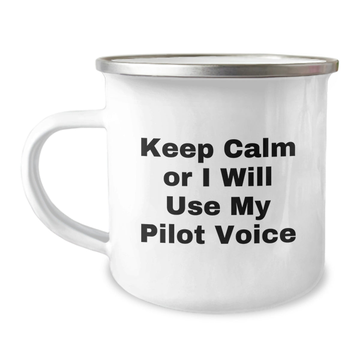 Pilot Keepsake Gift for Him - Keep Calm Or I Will Use My Pilot Voice - Image 1