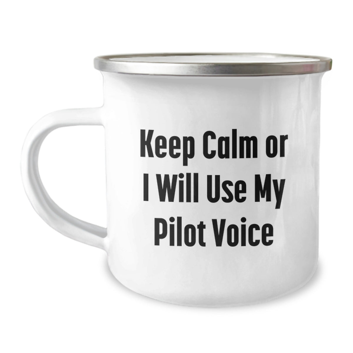 Christmas Gift for Her - Keep Calm Present with Pilot Voice Quote - Image 1