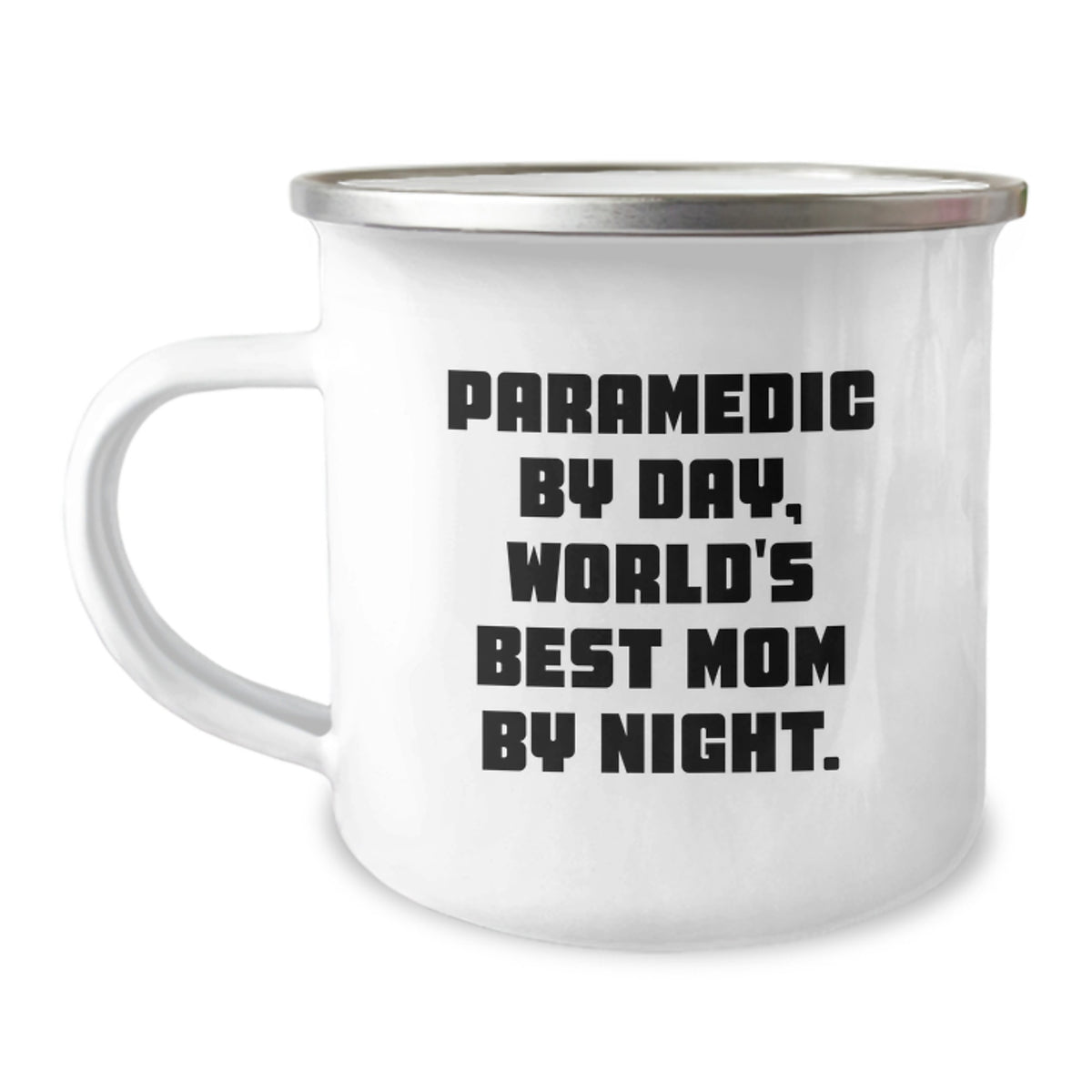 Funny Rescue Worker Gifts for Birthday - Rescue Worker By Day World's Best Mom, Stainless Steel Camping Mugs Gifts from Mom to Rescue Worker Men - Image 1
