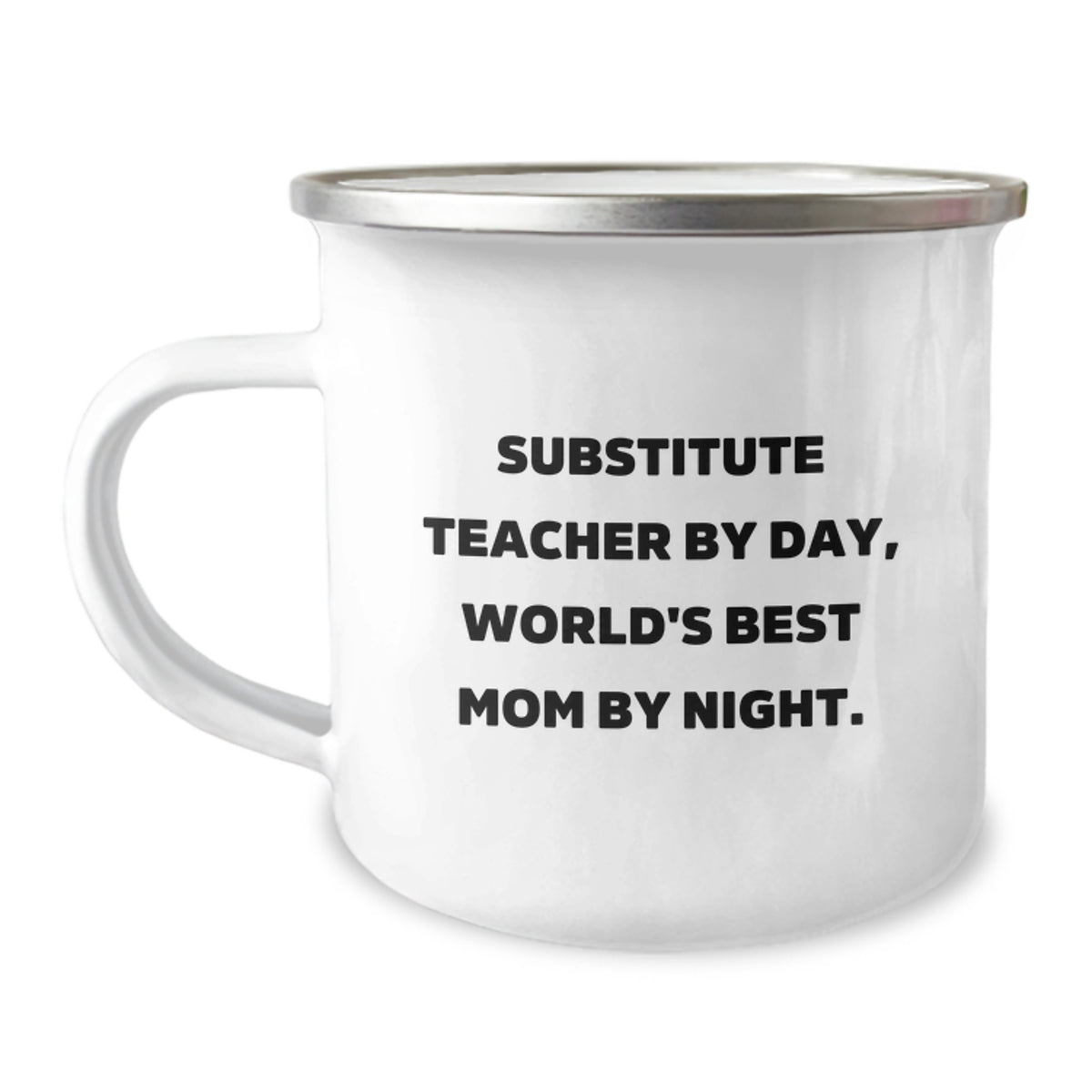 Funny Substitute Teacher Gifts for Men from Best Moms, Camping Mug By Day, World's Best Mom By Night, Birthday Unique Gifts - Image 1