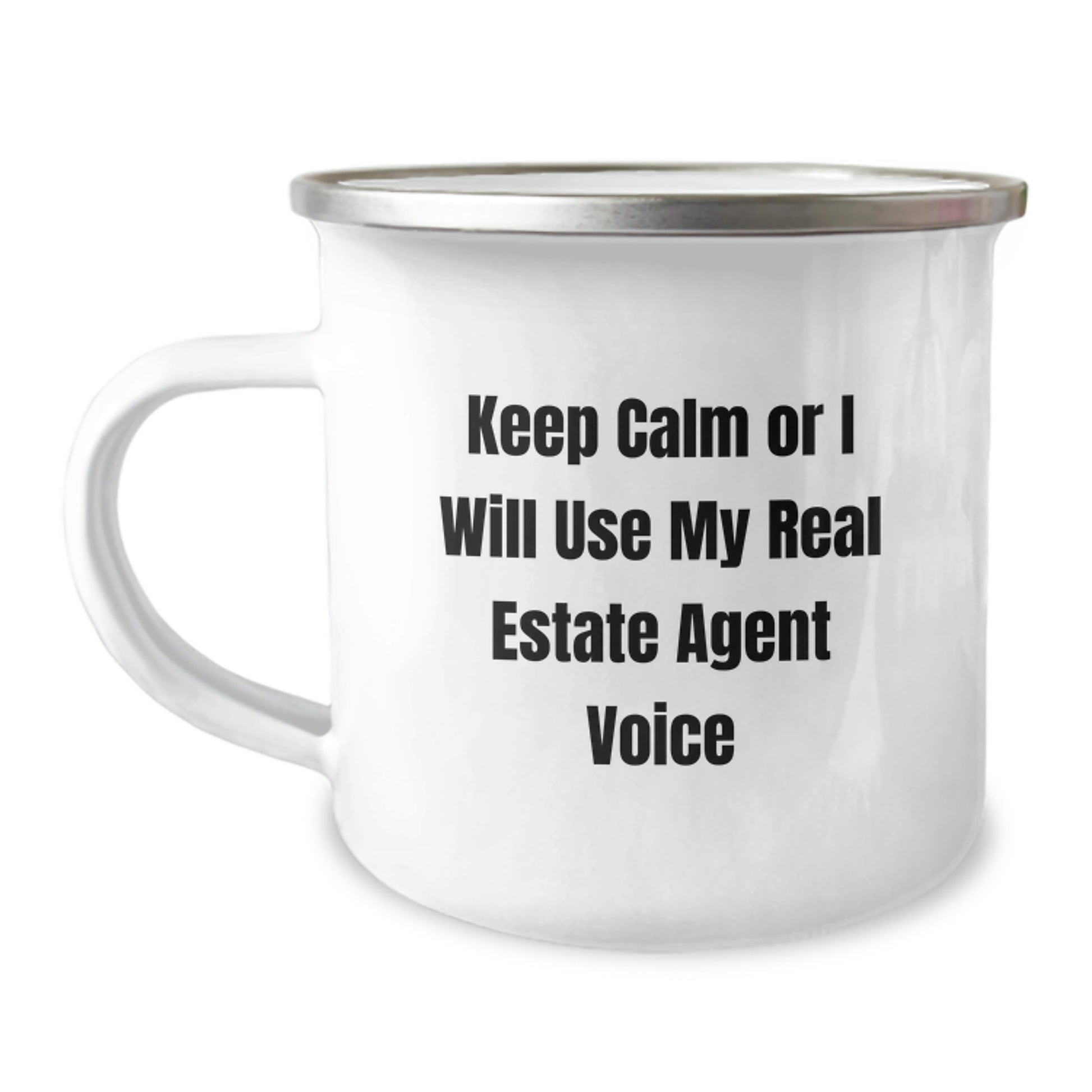 Real Estate Agent Keepsake Camping Mug for Him Graduation Gift - Image 1