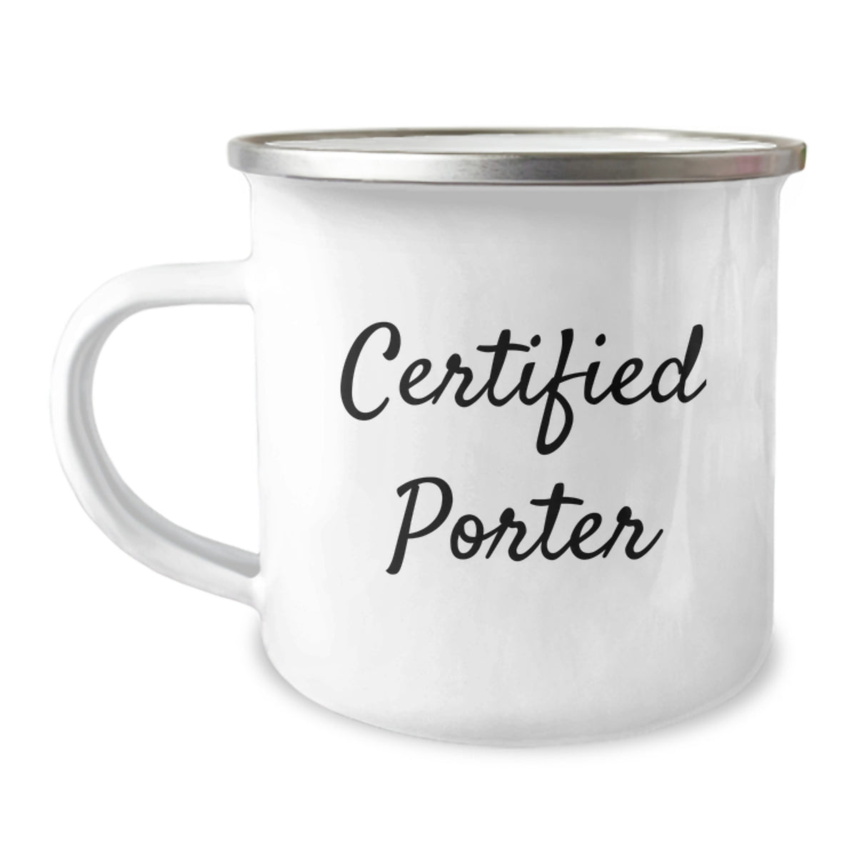 Funny Gifts for Porter from Friends, Camping Mug with Certified Porter Quote, Perfect for Birthday Unique Gifts - Image 1
