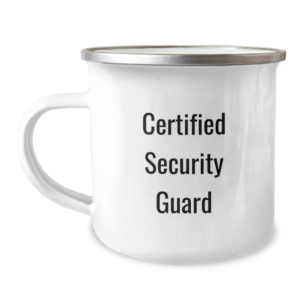 Funny Security Guard Birthday Unique Gifts for Men Friends from Family - 'I'm Certified but not Perfect' Stainless Steel Camping Mug - Image 1