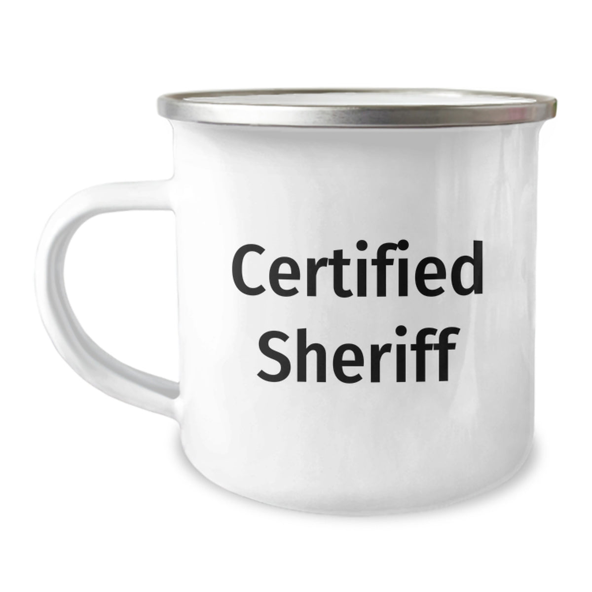 Funny Sheriff Gifts for Men - Birthday Unique Gifts from Friends, Sheriff Camping Mug with Inspirational Quote, Certified Sheriff - Image 1