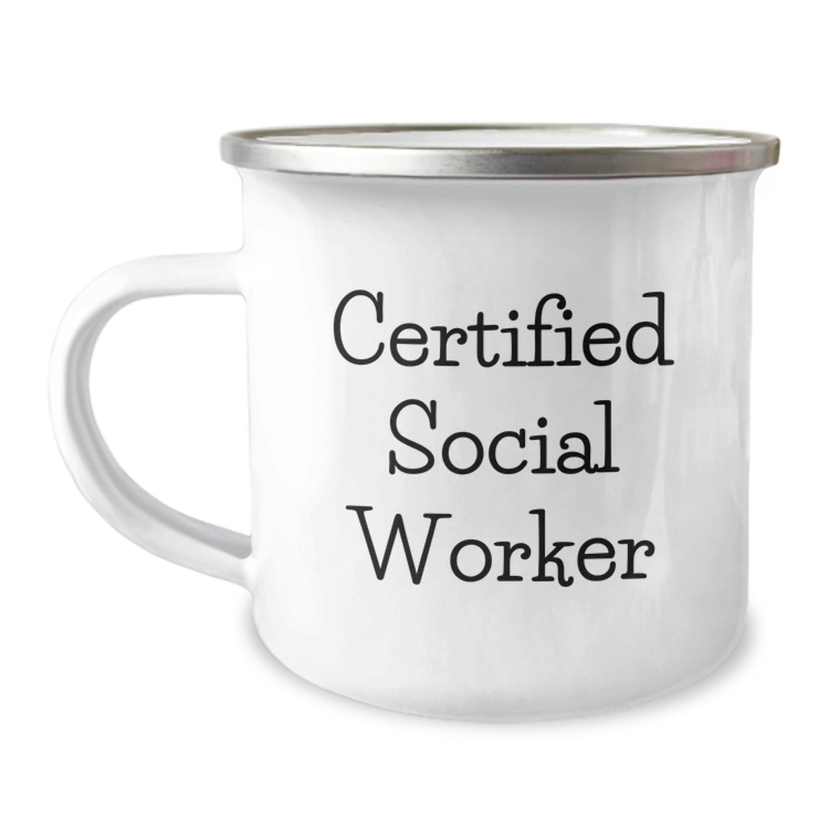 Funny Gifts from Men, Friends, and Women to Social Worker on Birthday - Camping Mug for Certified Social Worker - Image 1