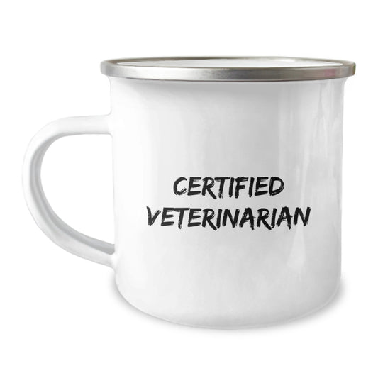 Funny Veterinarian Gifts from Family to Friends - Birthday Unique Mug for Men Certified Veterinarian - Image 1