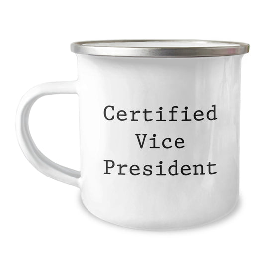 Funny Vice President Gifts for Men from Friends, Birthday Unique Gifts for Vice President, Vice President Camping Mug with Inspirational Quote - Image 1
