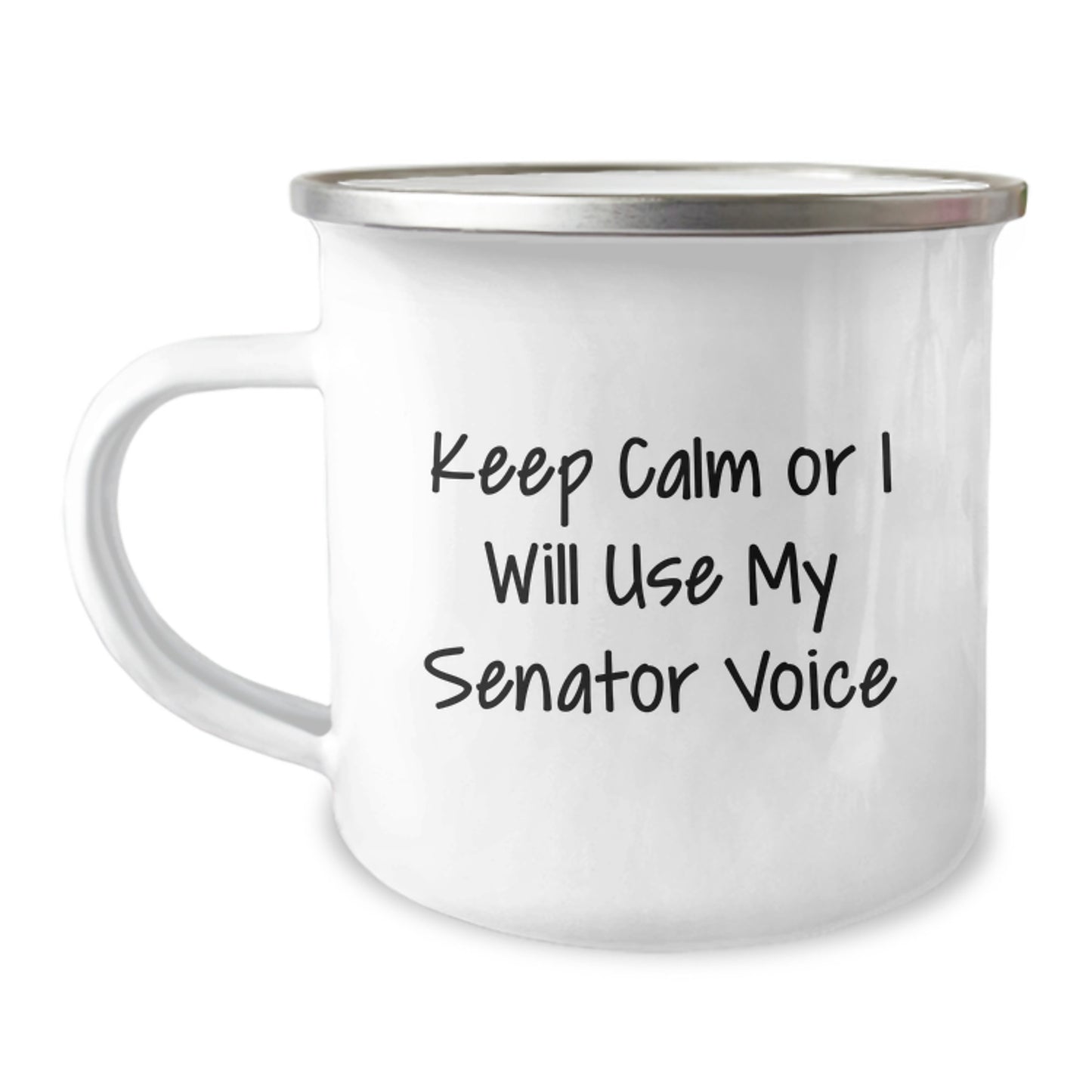 Senator Keepsake Camping Mug for Him Birthday Gift Keep Calm Stainless - Image 1