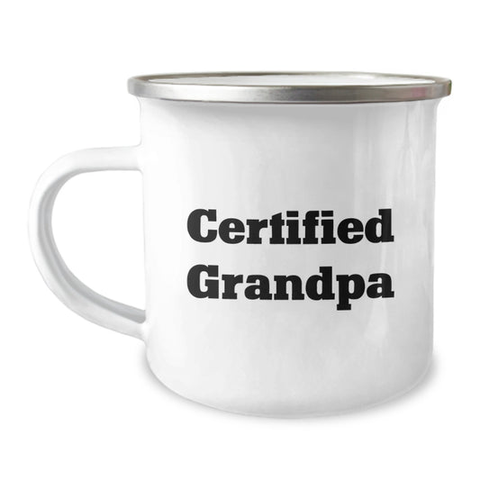 Grandpa Camping Mug Funny Quote Gifts from Family for Grandpa on Valentine's Unique - Image 1