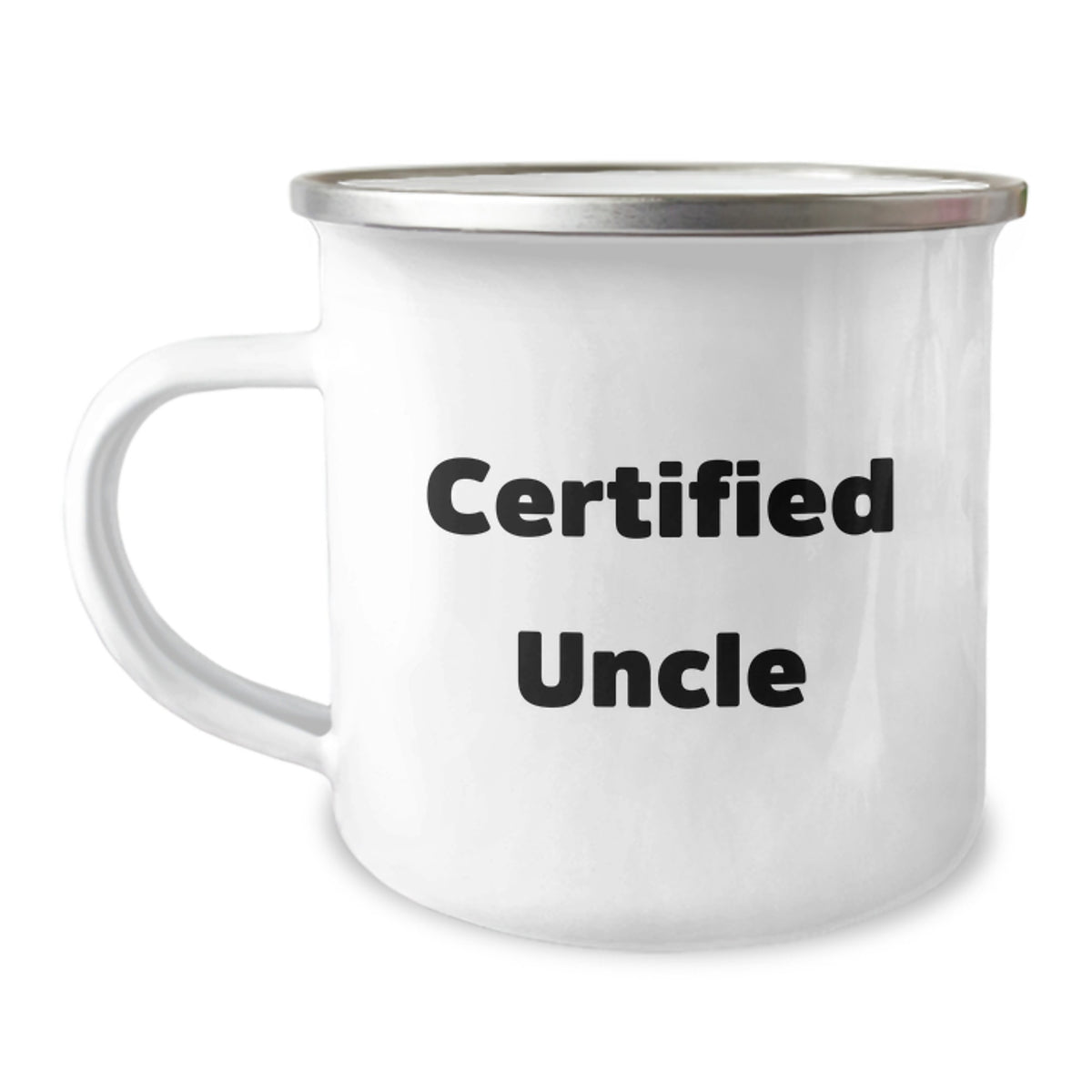 Funny Uncle Gifts, Unique Birthday Unique Gifts from Family to Uncle, 'I'm Not Lazy I'm Just on Uncle Time' Camping Mug - Image 1