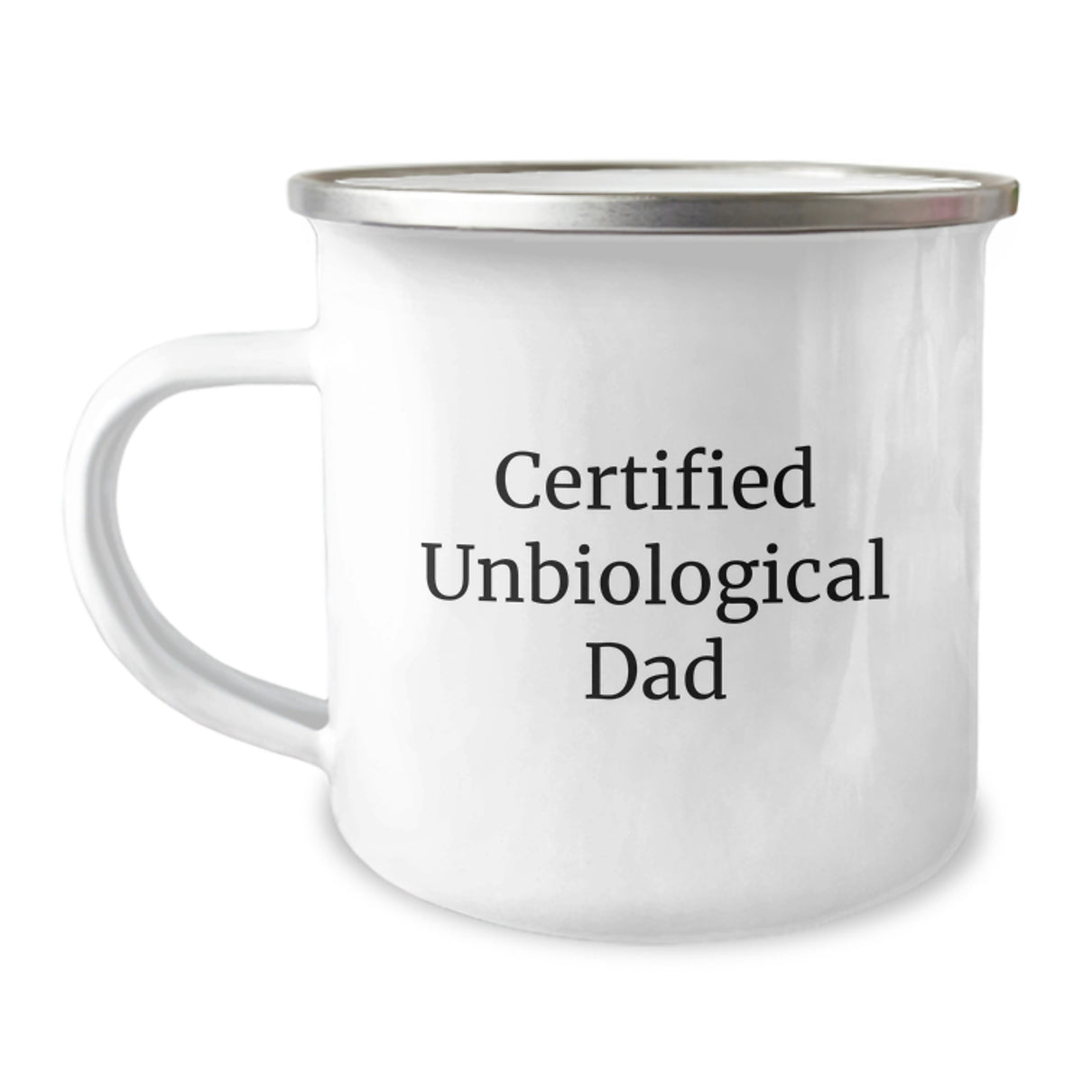 Funny Gifts for Unbiological Dad from Men - Certified Unbiological Dad Camping Mug Birthday Unique Gifts - Image 1