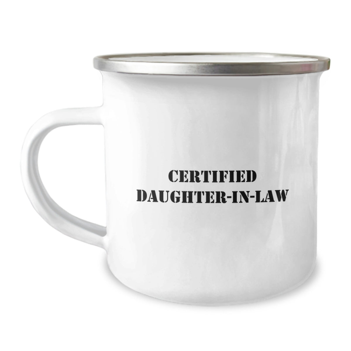 Funny Daughter-in-law Gifts for Her Birthday - Camping Mug, Gifts from Mom to Daughter-in-law, Certified Daughter-in-law Humor - Image 1
