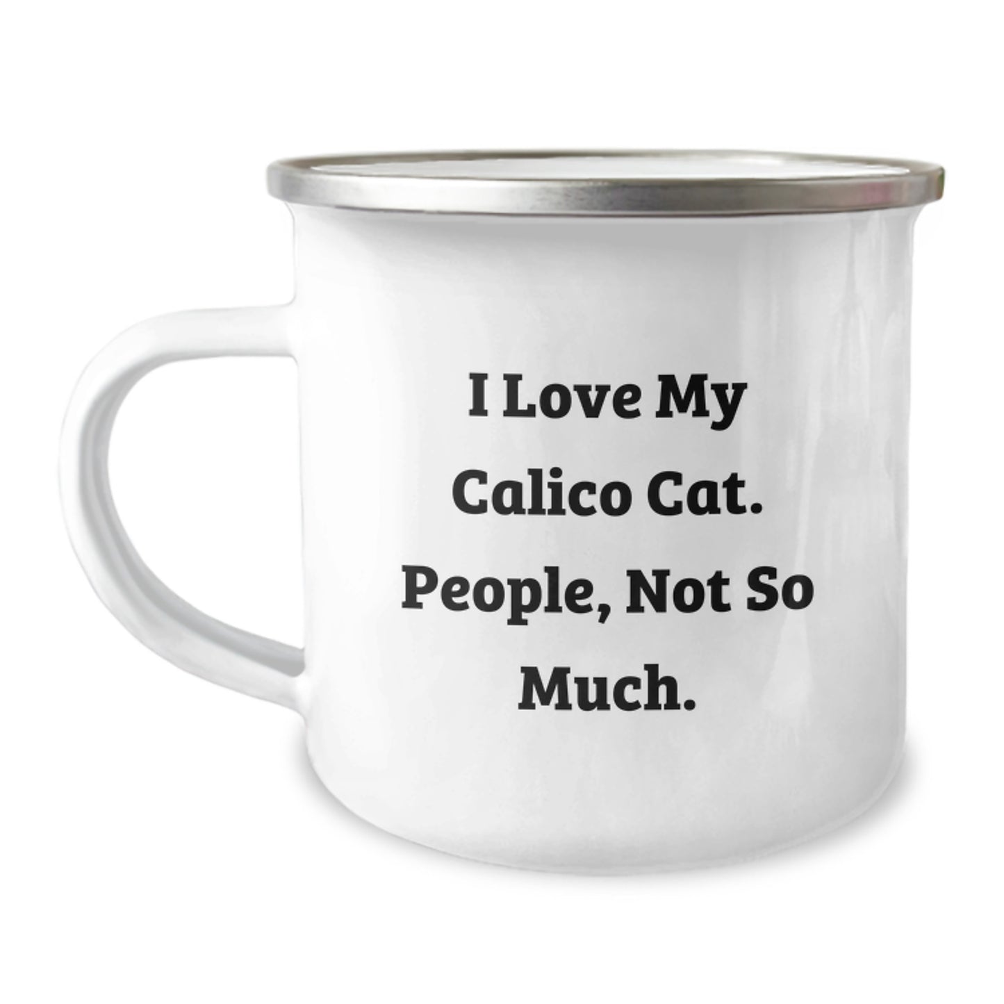 Funny Calico Cat Camping Mugs Gifts for Calico Cat Lovers Birthday Unique Presents from Friends - Image 1