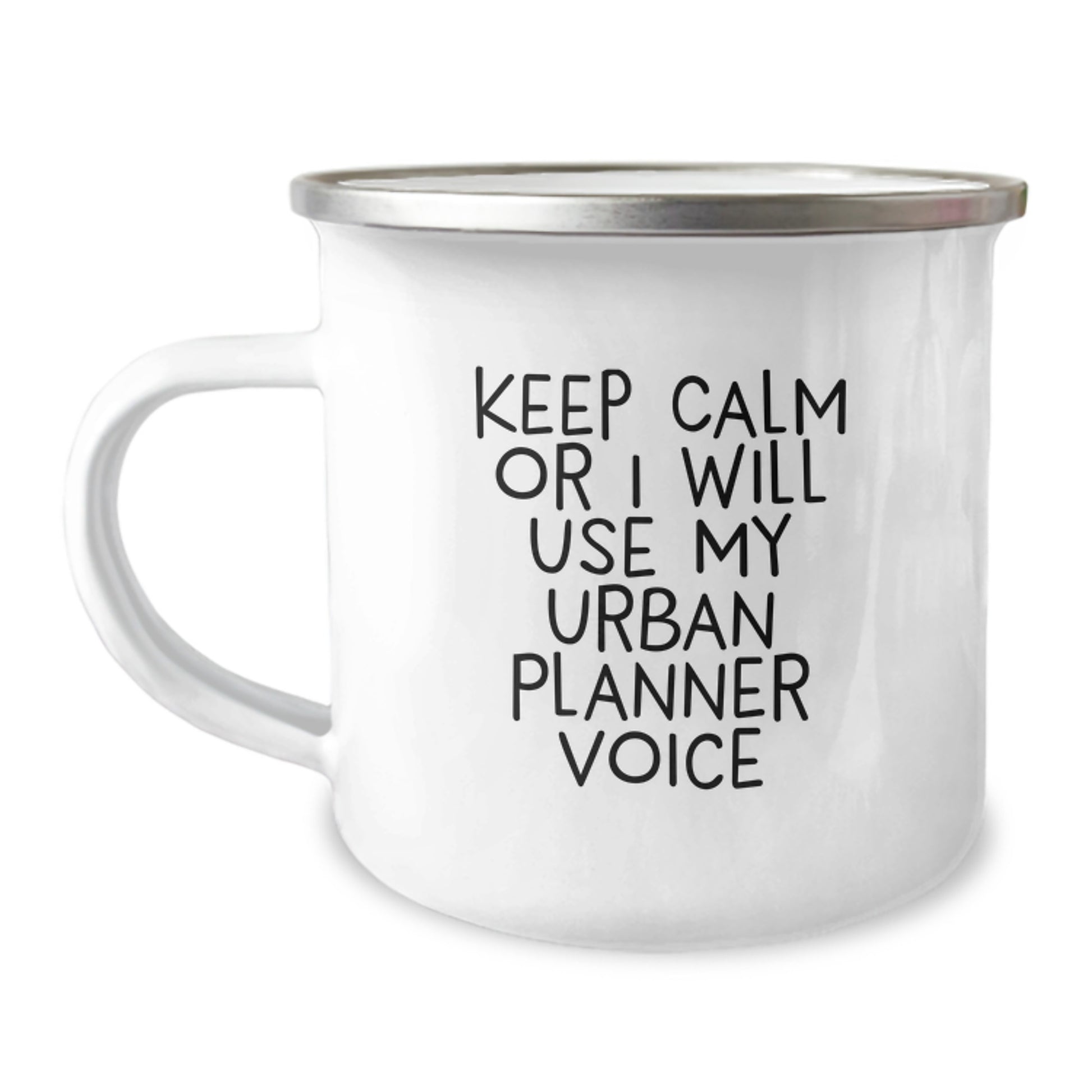 Funny Urban Planner Gifts for Mom, 12 oz Camping Mug with Keep Calm Or I Will Use My Urban Planner Voice, Great Mother's Day Unique Gifts from Family - Image 1