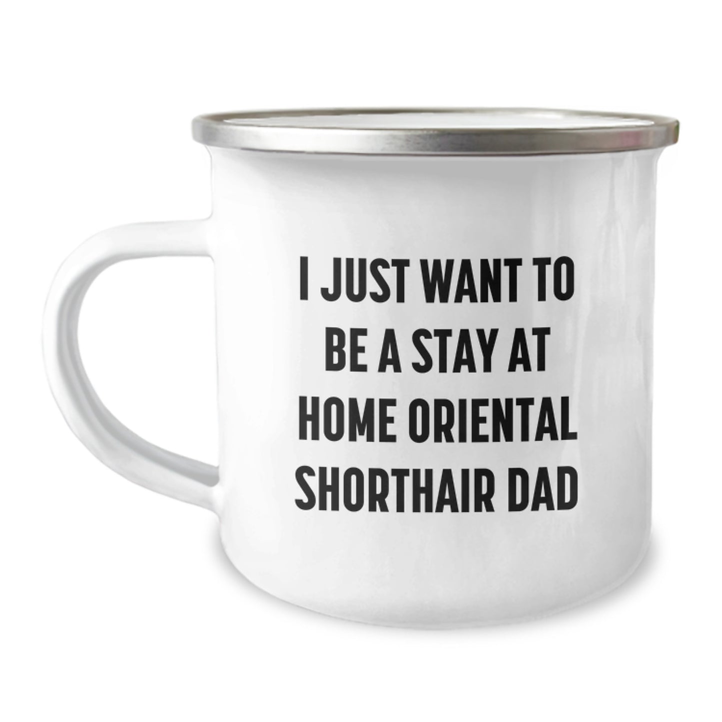 Oriental Shorthair Cat Camping Mug for Dad Gifts from Men to Oriental Shorthair Cat Lovers on Birthday Unique Presents - Image 1