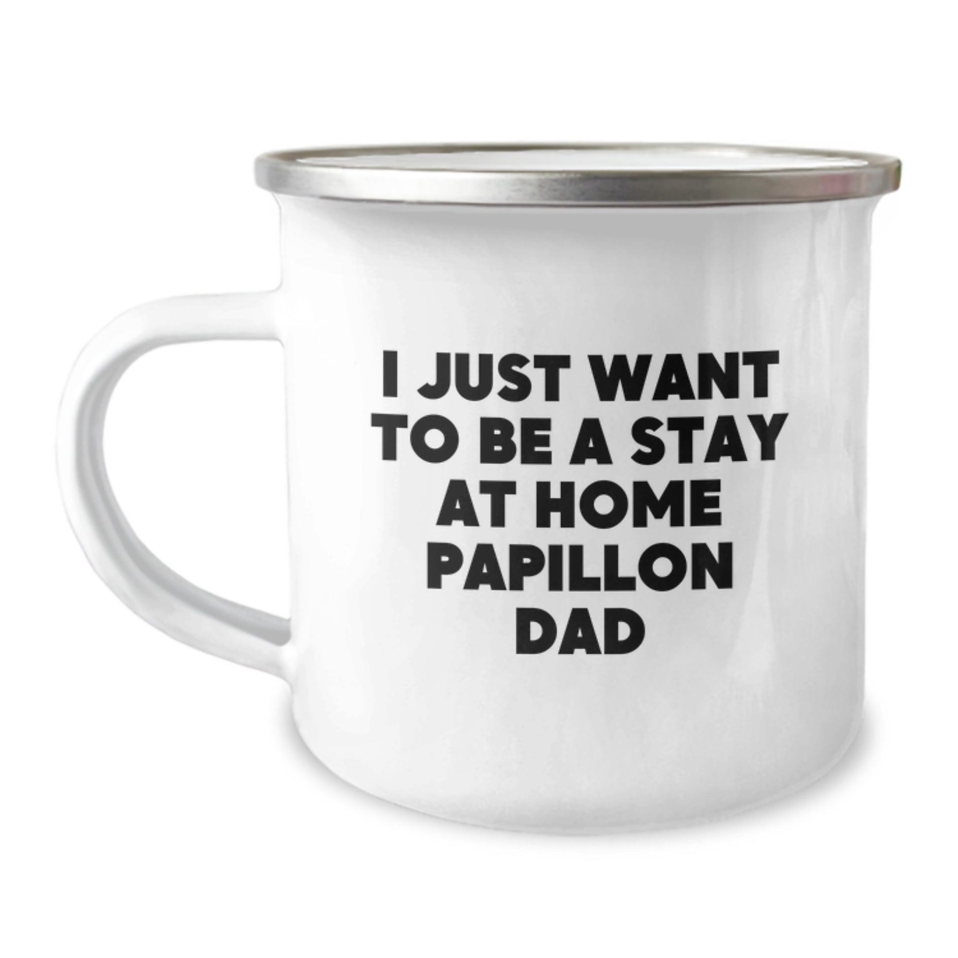 Funny Papillon Dog Gifts from Men, Women, Family, Friends, Valentine's Unique Gifts for Papillon Dog Dad, Camping Mug - Image 1