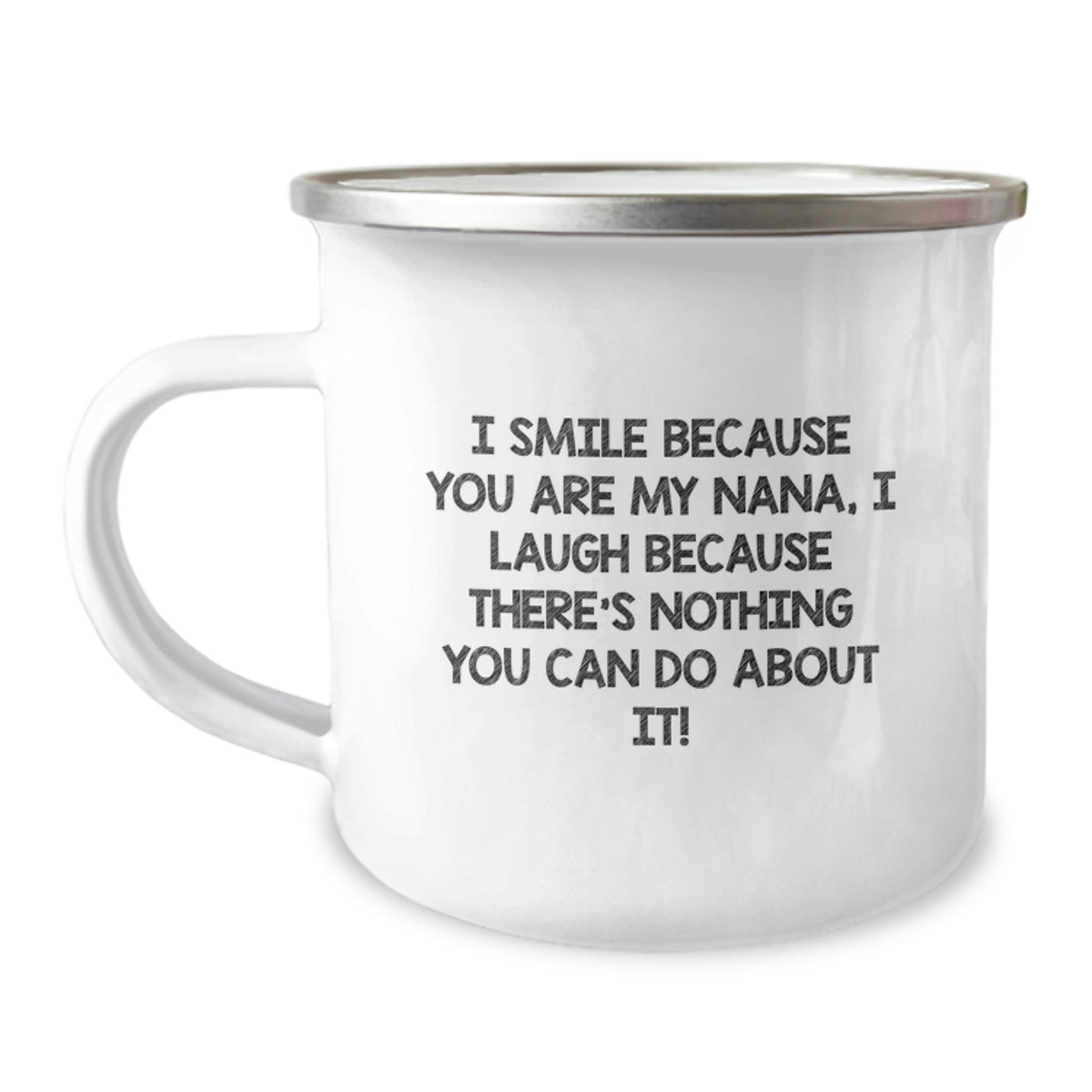 Christmas Gift for Her Playful Nana Camping Mug with Humorous Saying - Image 1