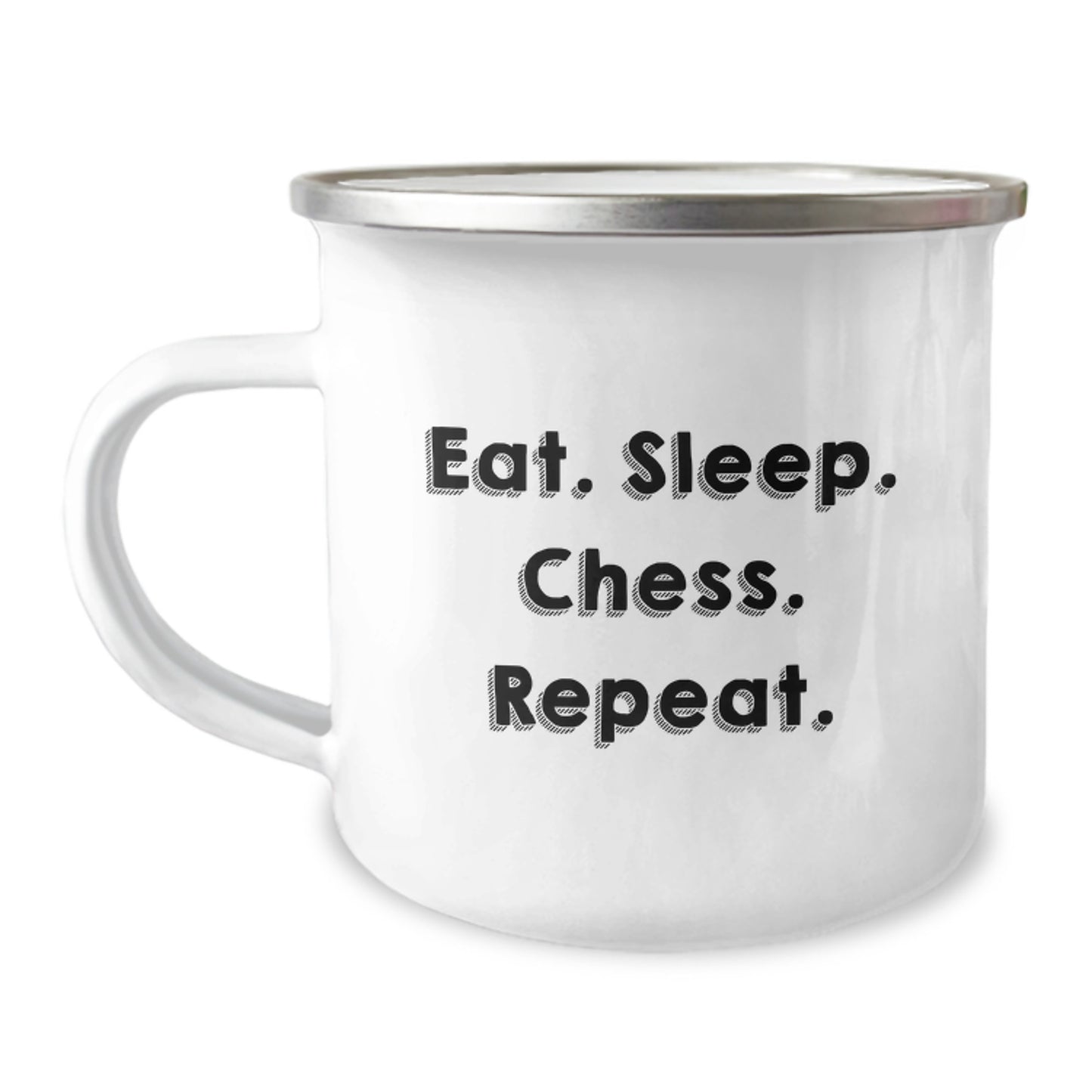 Funny Chess Camping Mug Gifts from Friends to Chess Lovers, Birthday Unique Gifts for Men, Women, Family - Image 1
