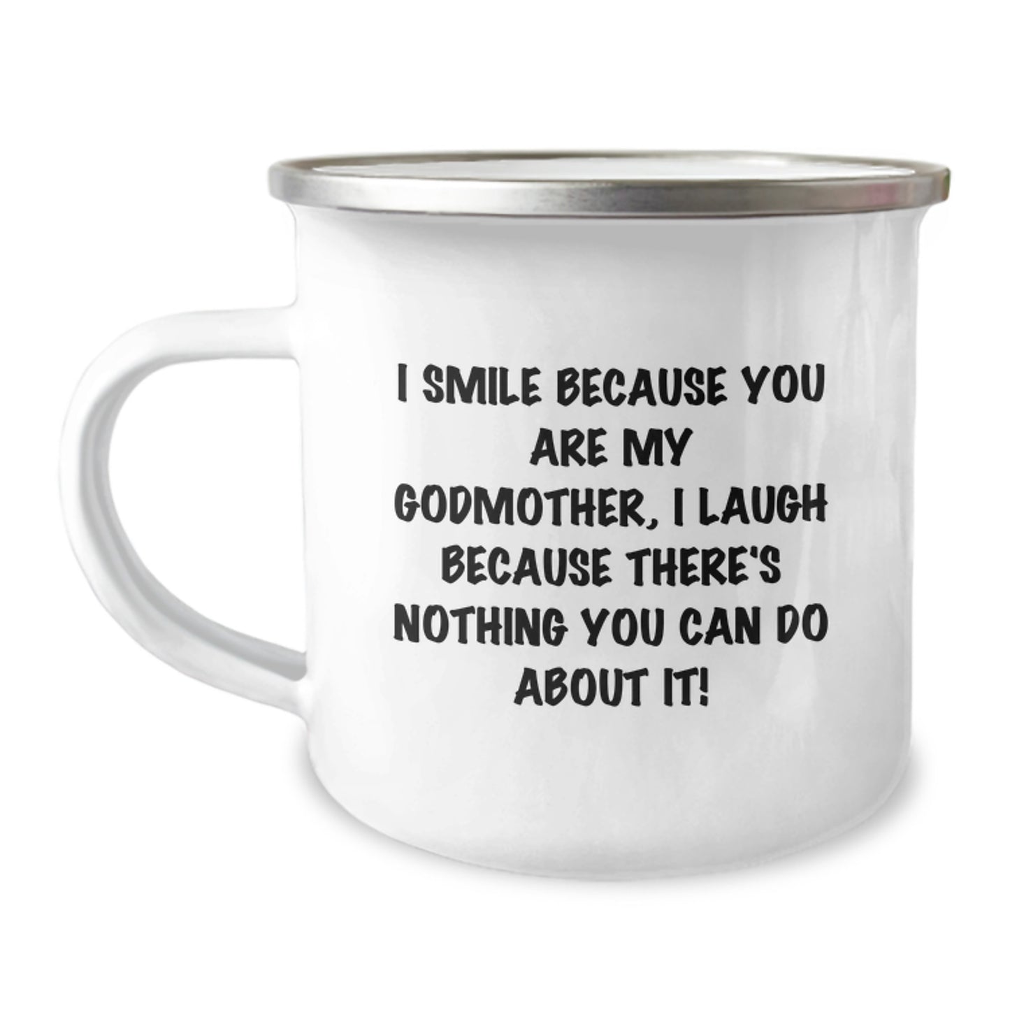 Godmother Gifts from Family, Funny Camping Mug for Mom's Graduation Day, Unique Quote for Her - Image 1