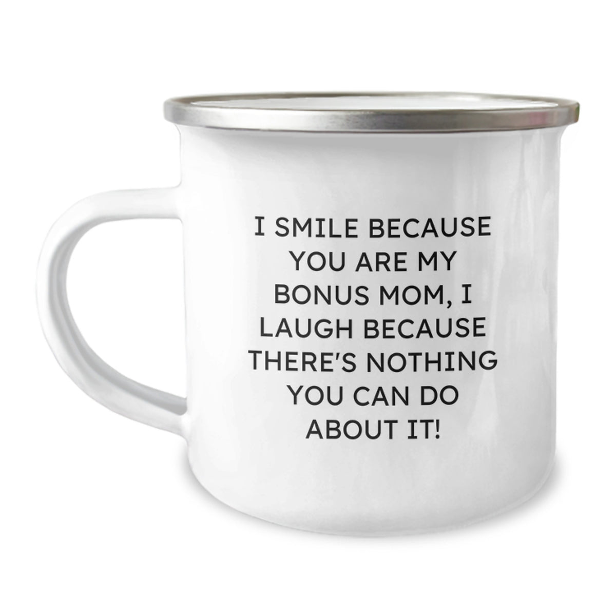 Bonus Mom Keepsake Camping Mug for Her Birthday Gift Premium Stainless - Image 1