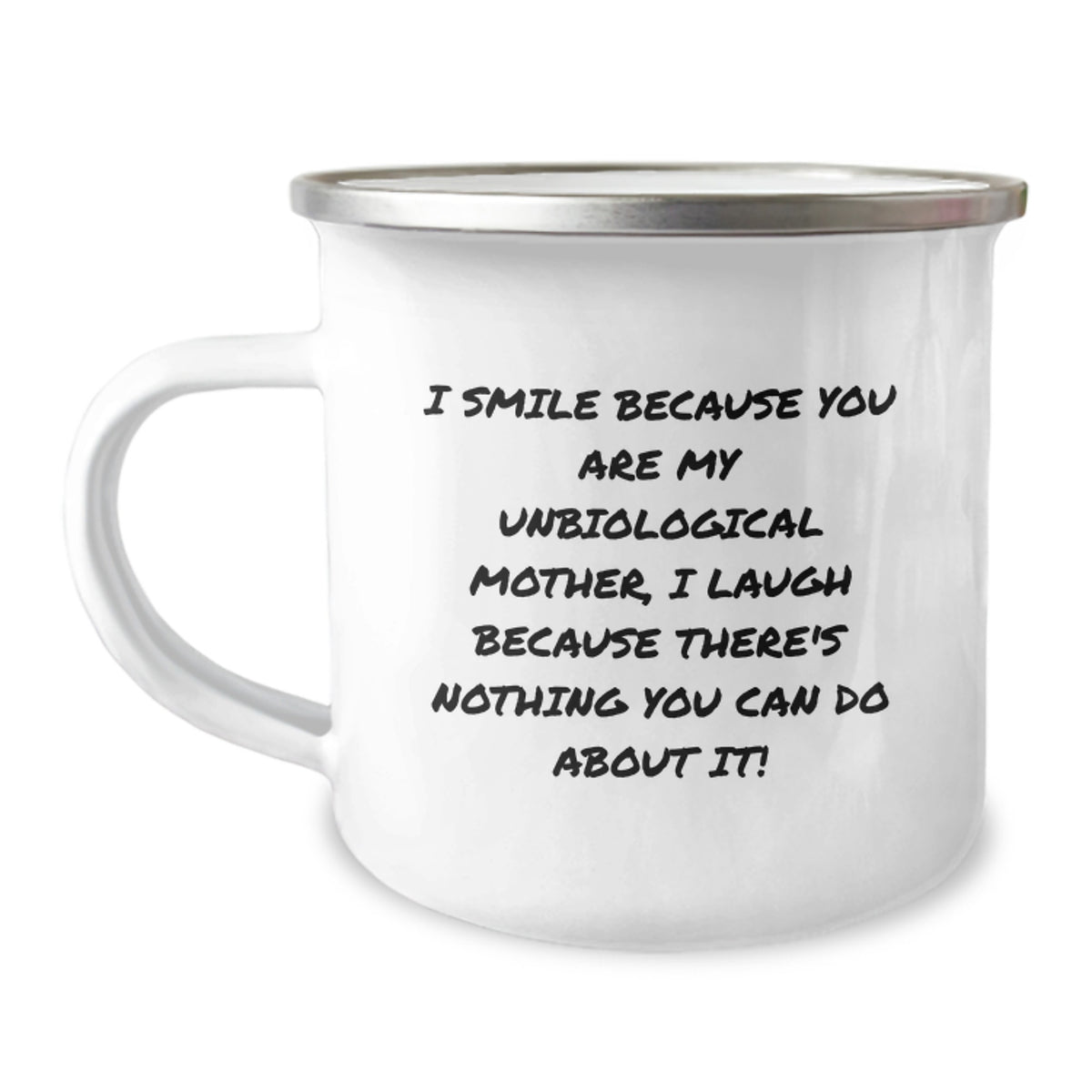 Unbiological Mother Camping Mug Gift for Her - Playful Keepsake - Image 1