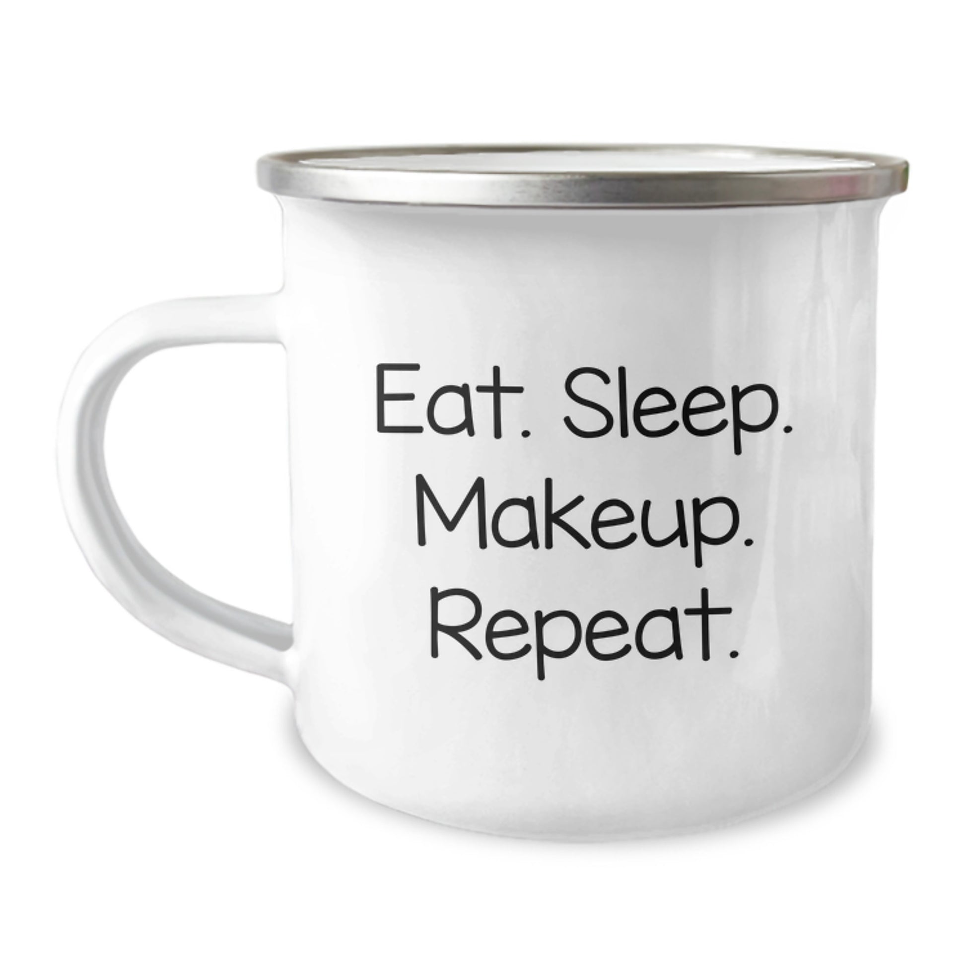 Funny Makeup Lover's Gifts from Friends and Family - Eat. Sleep. Makeup. Repeat. Christmas Unique Gifts for Makeup Enthusiasts - Image 1