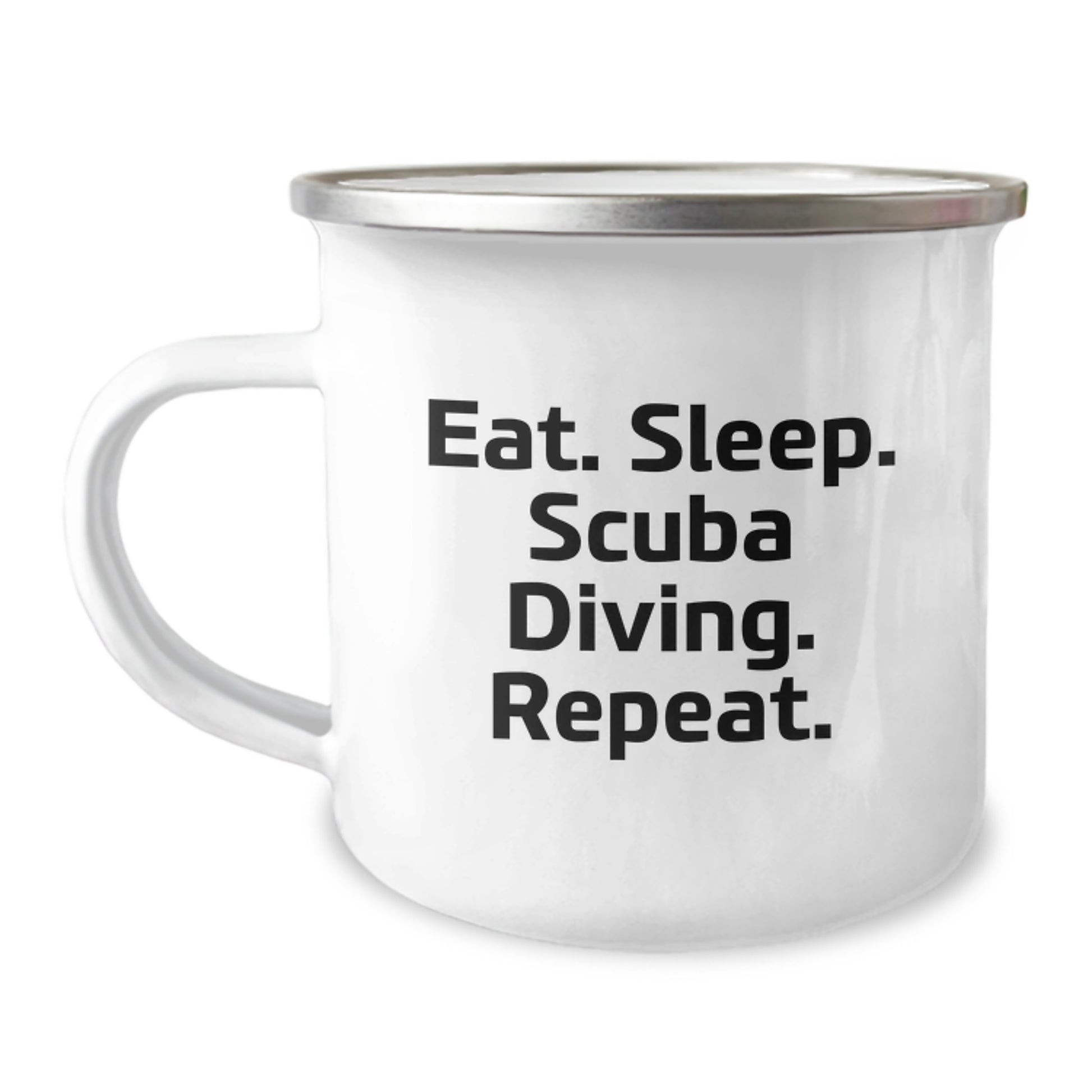 Funny Scuba Diving Gifts for Scuba Diving Enthusiasts, Men, Women - Eat Sleep Scuba Diving Repeat Camping Mug for Christmas Unique Gifts from Family, Friends, Coworkers - Image 1