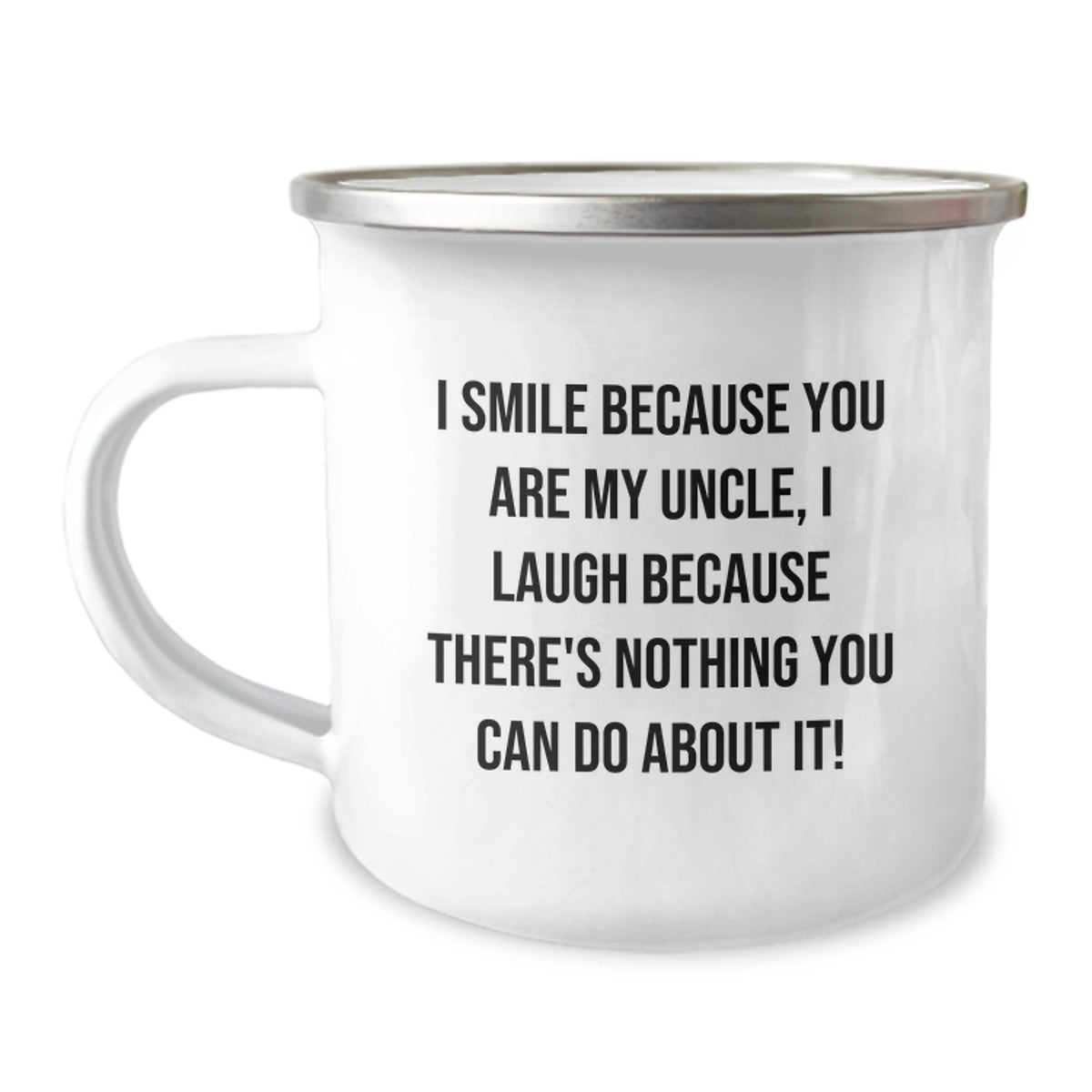 Funny Uncle Gifts for Men, Camping Mugs with I Smile Because You Are My Uncle, Gifts from Men to Uncle on Valentine's - Image 1