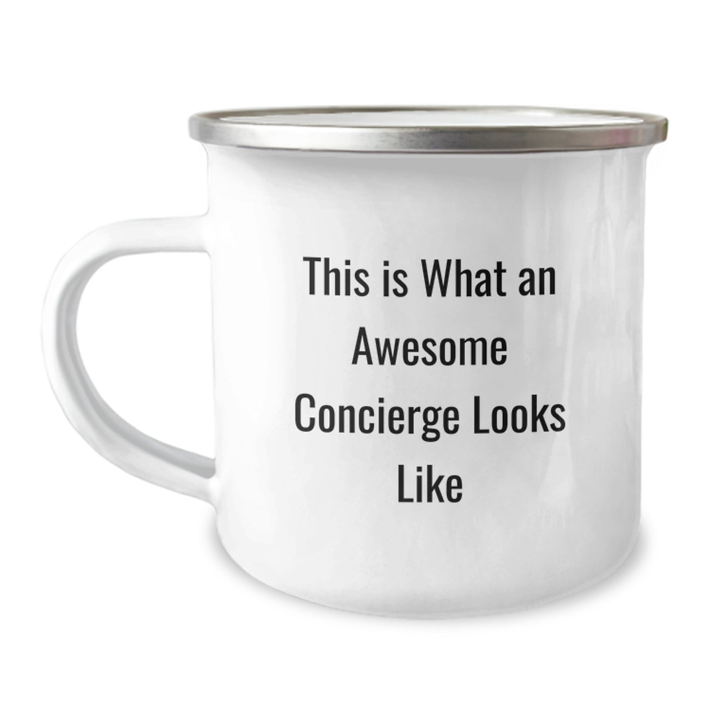 Gifts from a Concierge Friend, Funny Quote Camping Mug for Valentine's Unique Gifts for Men, Women, or Friends - This Is What An Awesome Concierge Looks Like - Image 1