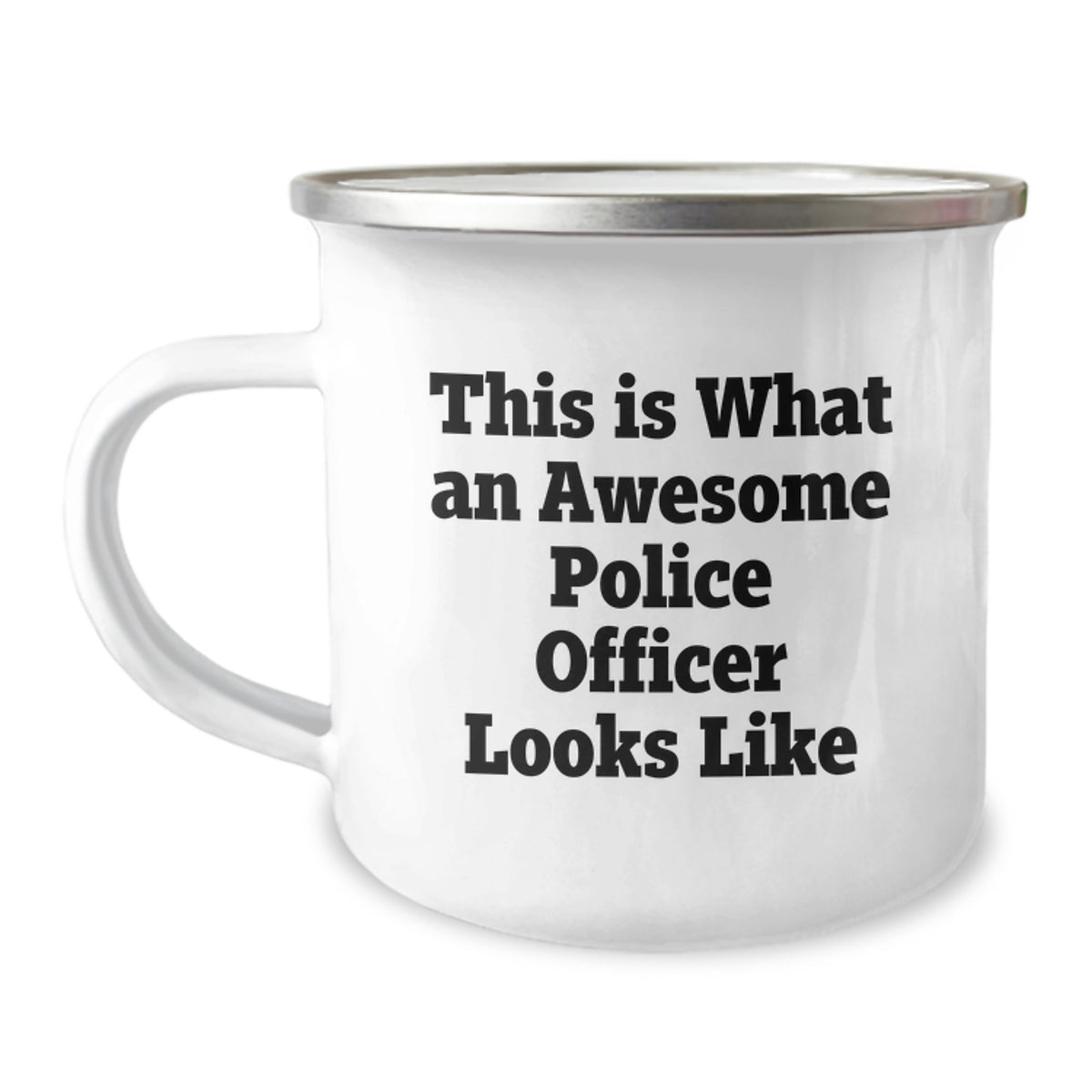 Police Officer Gifts for Men Funny Camping Mug Birthday Unique Idea, Gifts from Family to Police Officers, This Is What An Awesome Police Officer Looks Like - Image 1