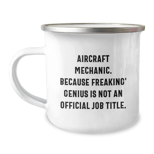 Aircraft Mechanic Funny Gifts for Men - Unique Camping Mug from Friends, Perfect Graduation Unique Gifts for Aircraft Mechanic Students - Image 1