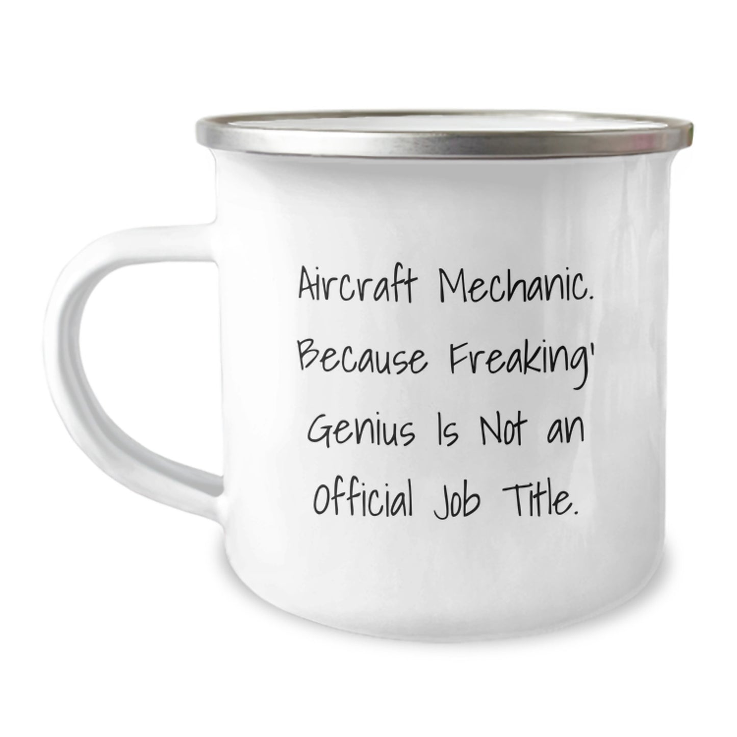 Funny Aircraft Mechanic Gifts from Friends, Unique Camping Mug for Aircraft Mechanic geniuses, Inspirational Quote Perfect for Graduation - Image 1