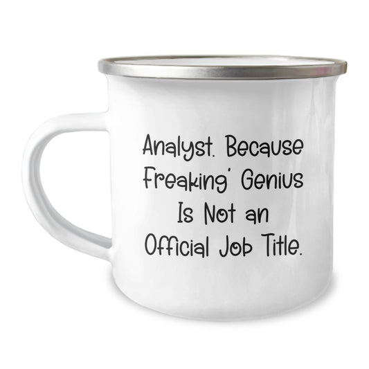 Cute Analyst Gifts from Men, Unique Mother's Day Unique Gifts for Analyst Women, Funny Camping Mug - Image 1